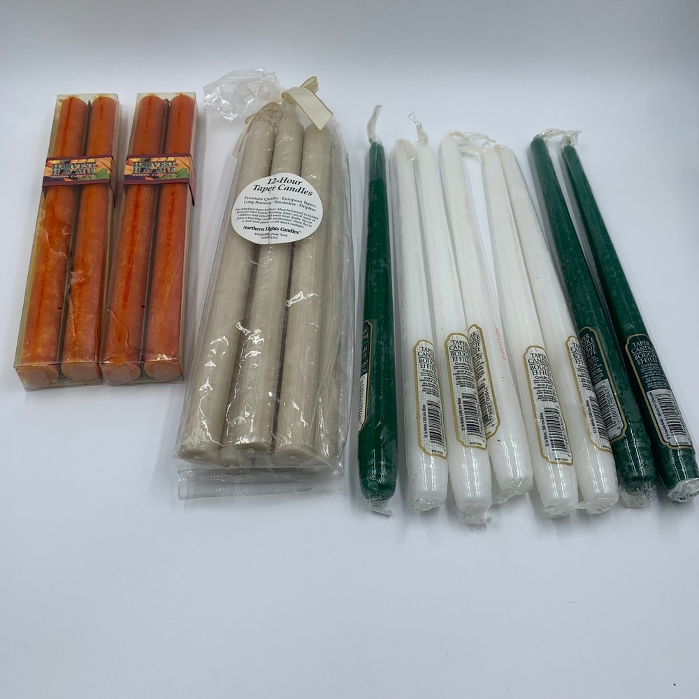 Mixed Taper Candle Lot 18ct Northern Lights Candle-lite Harvest Home